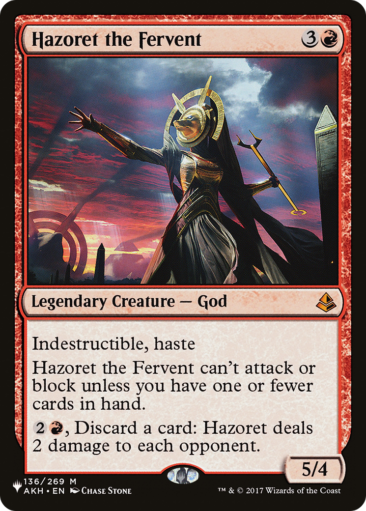 Hazoret the Fervent [The List] | Magic Magpie
