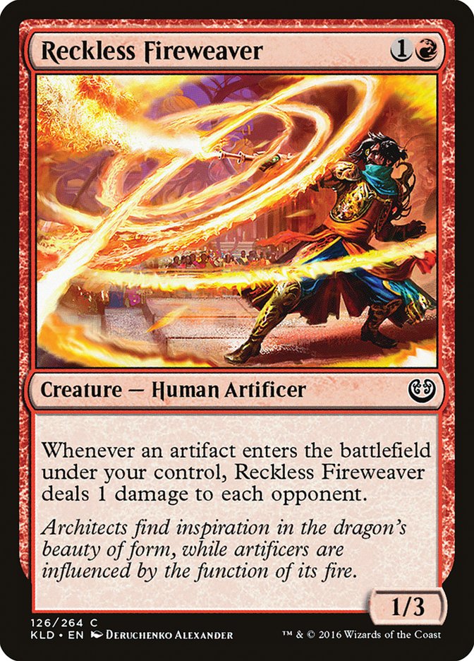 Reckless Fireweaver [Kaladesh] | Magic Magpie