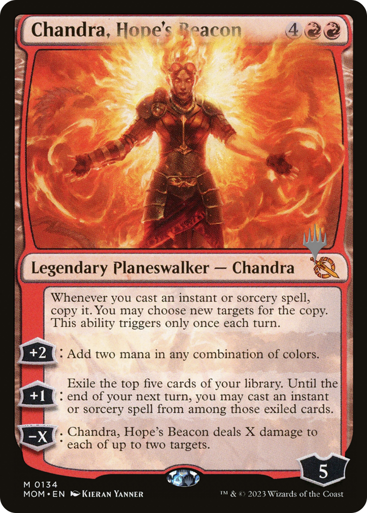 Chandra, Hope's Beacon (Promo Pack) [March of the Machine Promos] | Magic Magpie