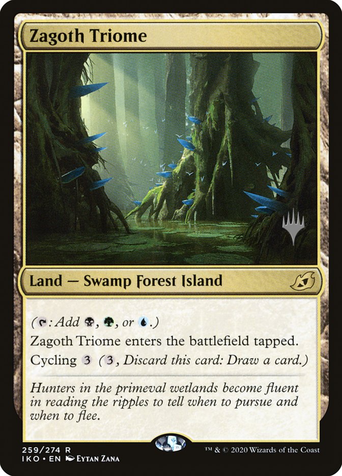 Zagoth Triome (Promo Pack) [Ikoria: Lair of Behemoths Promos] | Magic Magpie