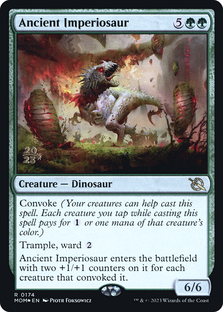 Ancient Imperiosaur [March of the Machine Prerelease Promos] | Magic Magpie