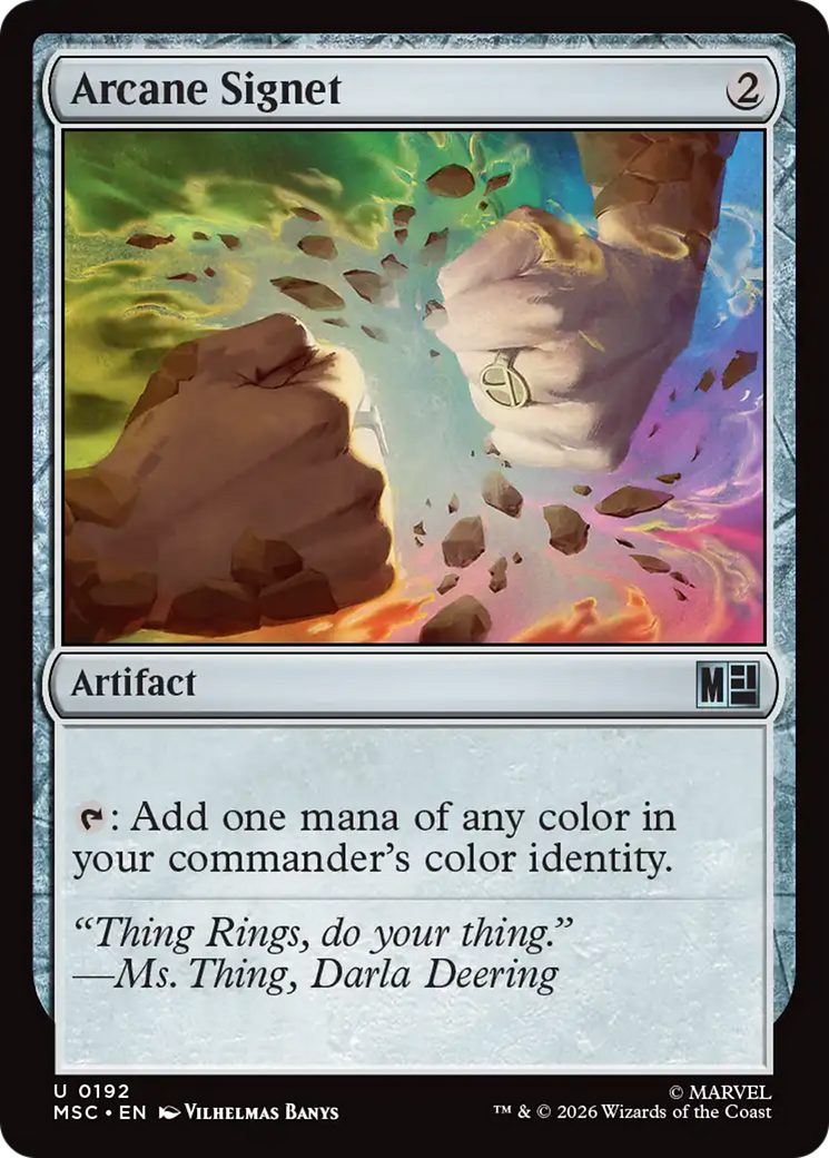 Arcane Signet (0192) (Surge Foil) [Marvel Super Heroes Commander] | Magic Magpie