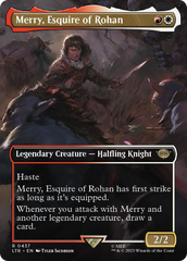 Merry, Esquire of Rohan (Borderless Alternate Art) [The Lord of the Rings: Tales of Middle-Earth] | Magic Magpie