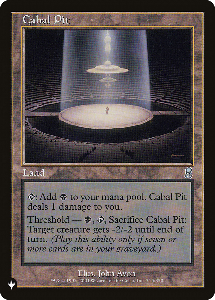Cabal Pit [The List] | Magic Magpie
