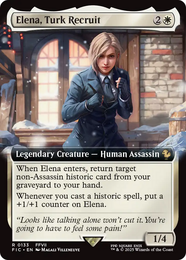 Elena, Turk Recruit (Extended Art) [FINAL FANTASY Commander] | Magic Magpie