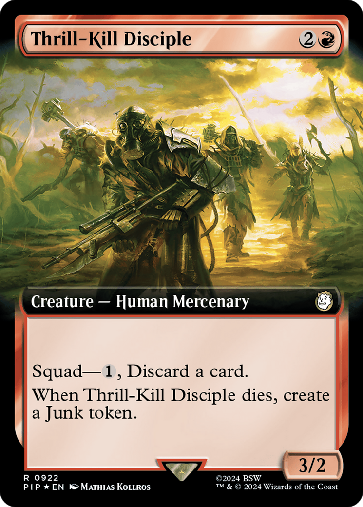 Thrill-Kill Disciple (Extended Art) (Surge Foil) [Fallout] | Magic Magpie