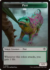 Fractal (0005) // Pest (0009) Double-Sided Token [Secrets of Strixhaven Tokens] | Magic Magpie