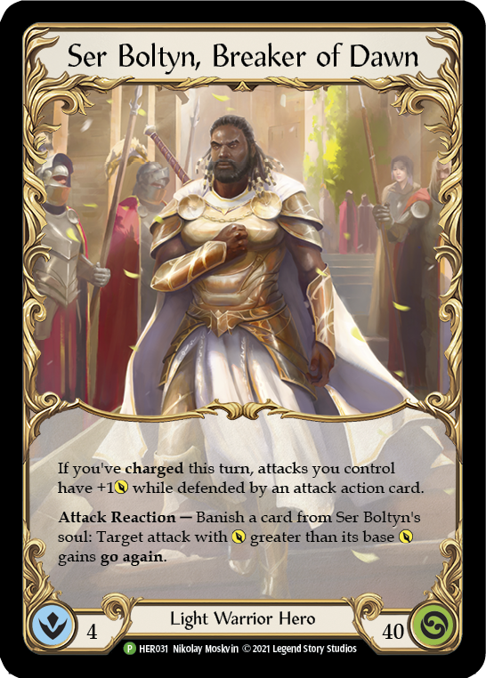 Ser Boltyn, Breaker of Dawn [HER031] (Promo)  Cold Foil | Magic Magpie