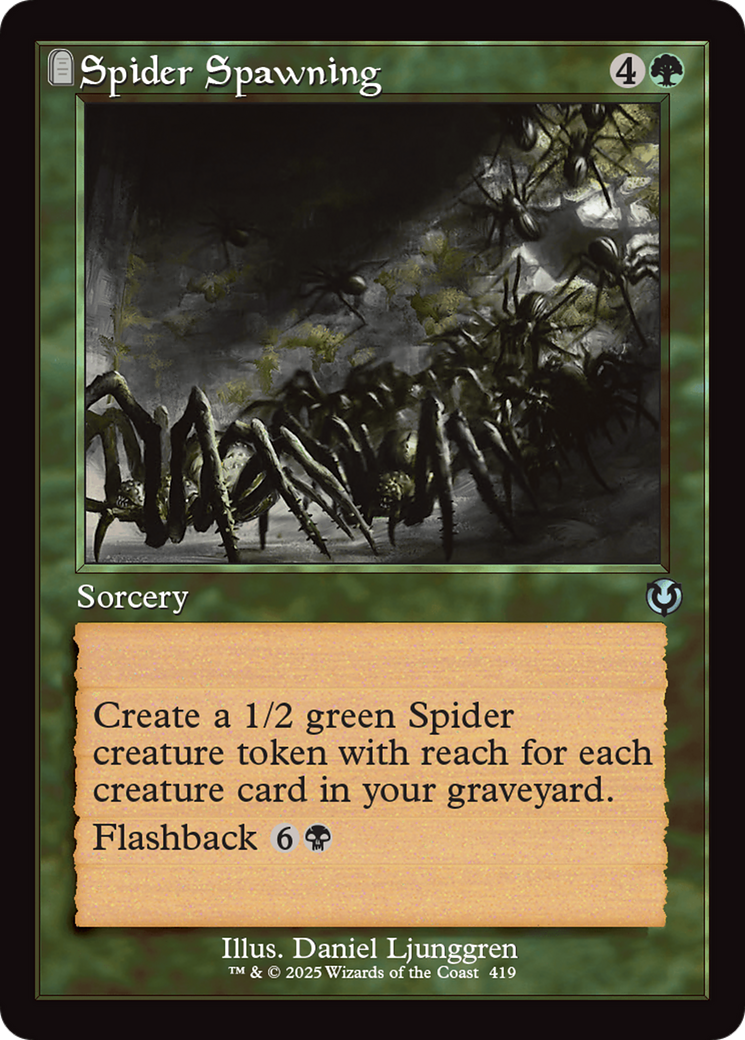 Spider Spawning (Retro Frame) [Innistrad Remastered] | Magic Magpie