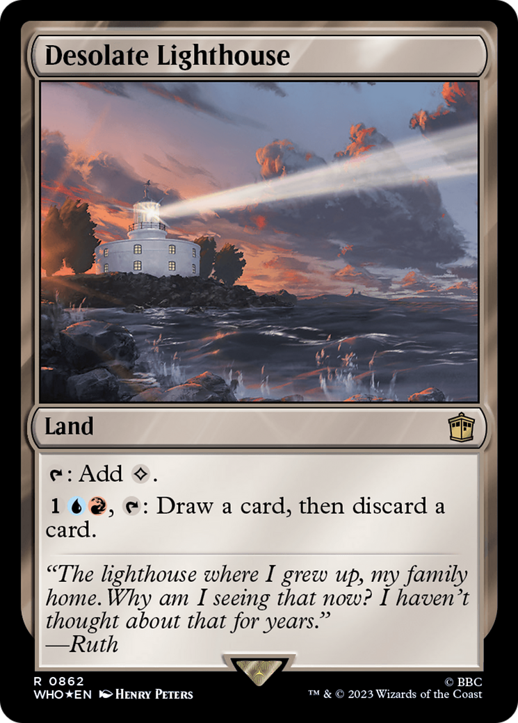 Desolate Lighthouse (Surge Foil) [Doctor Who] | Magic Magpie