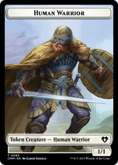 Human Warrior // Zombie Army Double-Sided Token [Commander Masters Tokens] | Magic Magpie