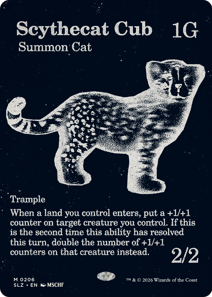 Scythecat Cub (0206) [Secret Lair x MSCHF: The Zeta Set] | Magic Magpie