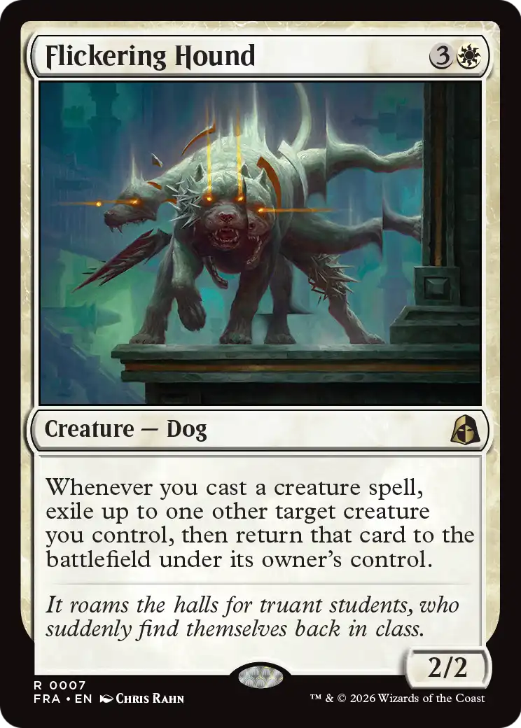 Flickering Hound [Reality Fracture] | Magic Magpie