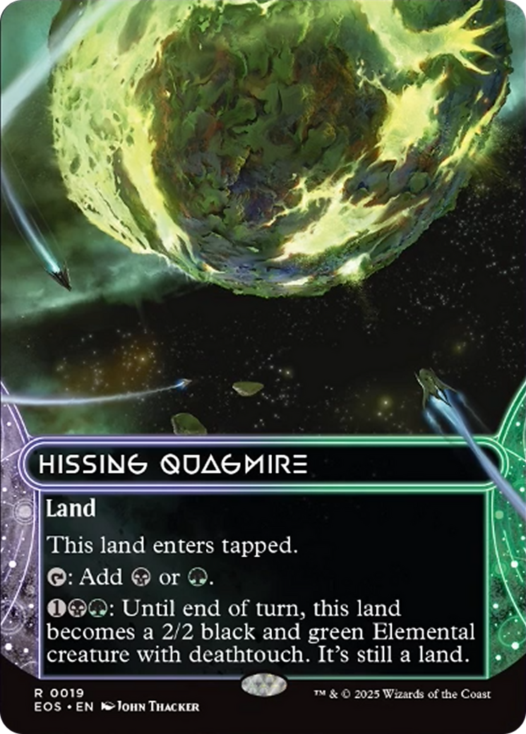 Hissing Quagmire (0019) (Borderless) [Edge of Eternities: Stellar Sights] | Magic Magpie