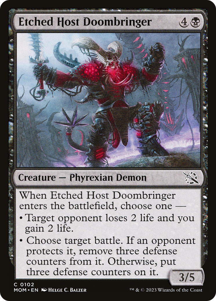 Etched Host Doombringer [March of the Machine] | Magic Magpie