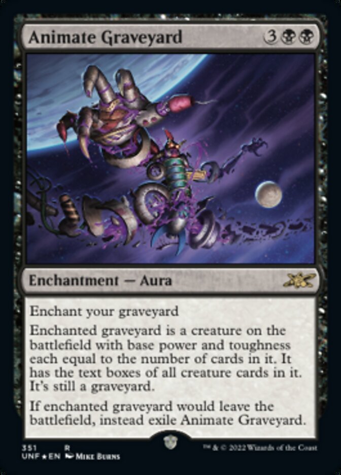 Animate Graveyard (Galaxy Foil) [Unfinity] | Magic Magpie