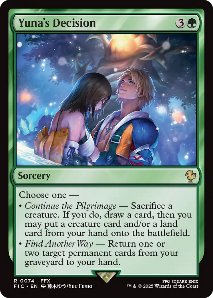 Yuna's Decision [FINAL FANTASY Commander] | Magic Magpie