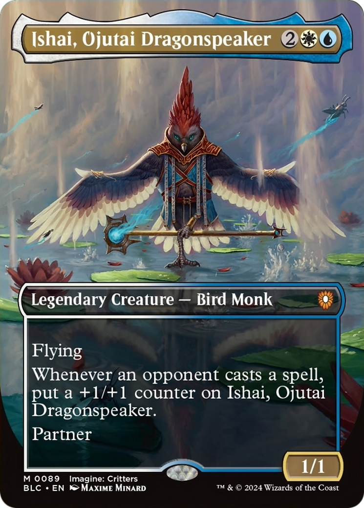 Ishai, Ojutai Dragonspeaker (Borderless) [Bloomburrow Commander] | Magic Magpie