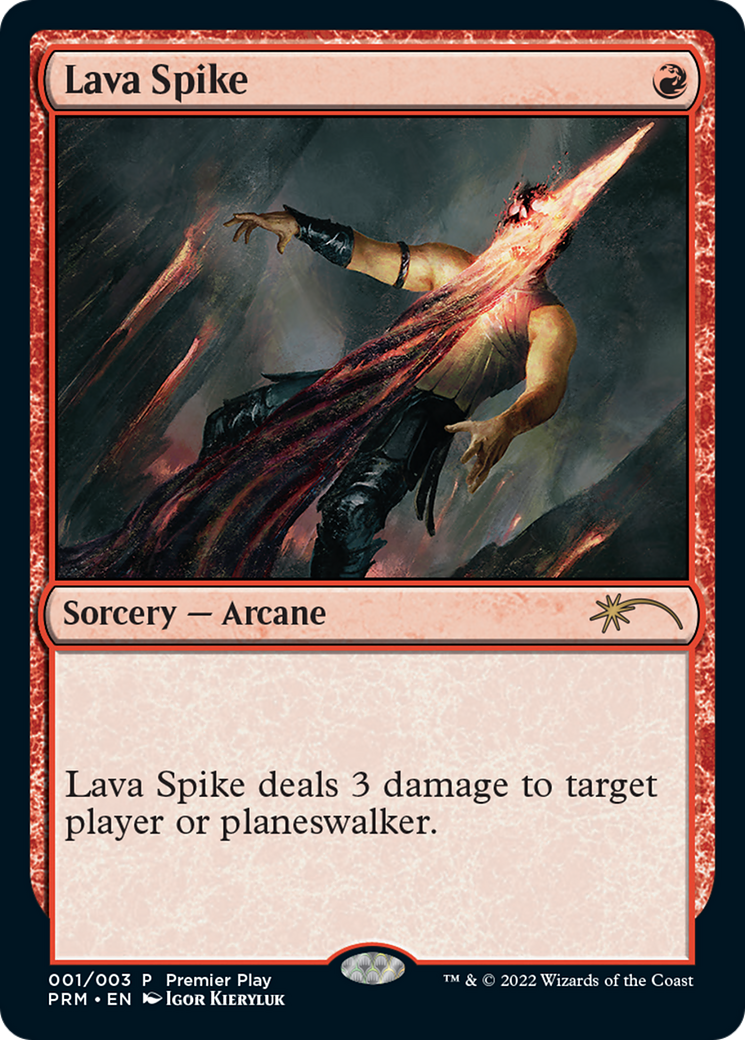 Lava Spike (Premier Play) [Pro Tour Promos] | Magic Magpie