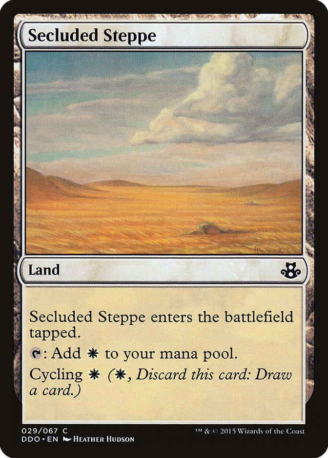 Secluded Steppe [Duel Decks: Elspeth vs. Kiora] | Magic Magpie
