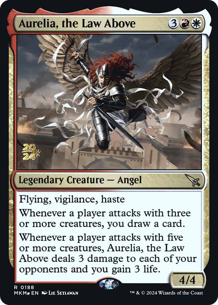 Aurelia, the Law Above [Murders at Karlov Manor Prerelease Promos] | Magic Magpie