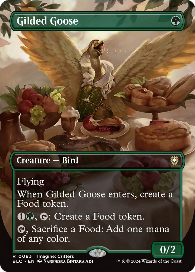 Gilded Goose (Borderless) [Bloomburrow Commander] | Magic Magpie