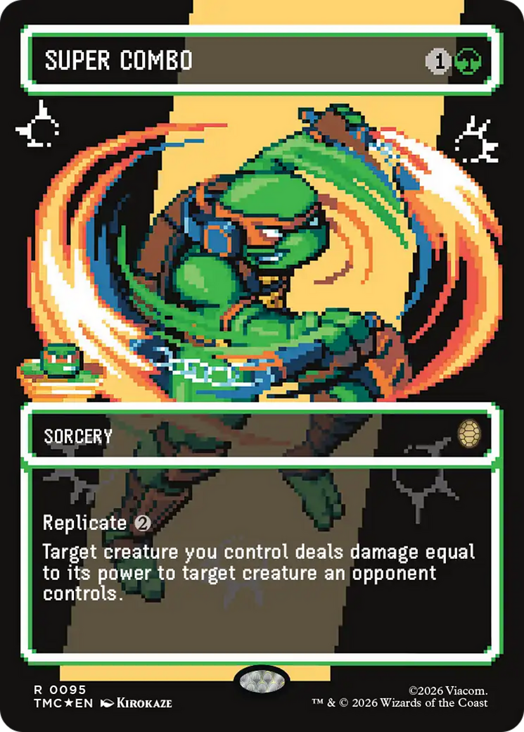 Super Combo (Borderless) (Surge Foil) [Teenage Mutant Ninja Turtles Commander] | Magic Magpie