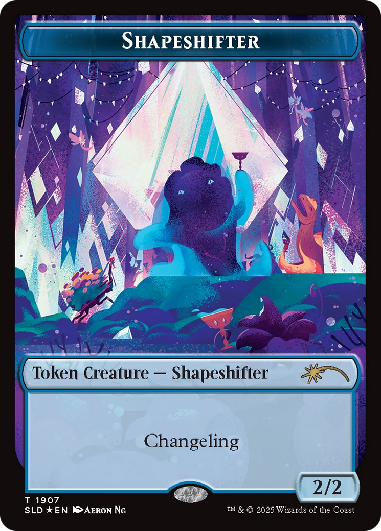 Shapeshifter Token (1907) (Double Rainbow Foil) [Secret Lair Drop Series] | Magic Magpie