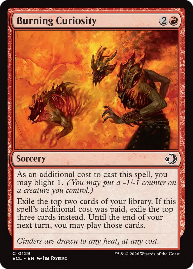Burning Curiosity [Lorwyn Eclipsed] | Magic Magpie