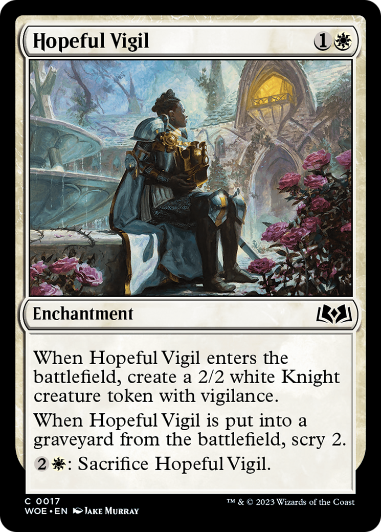 Hopeful Vigil [Wilds of Eldraine] | Magic Magpie