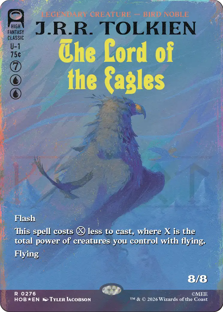 The Lord of the Eagles (Borderless) (Surge Foil) [The Hobbit] | Magic Magpie