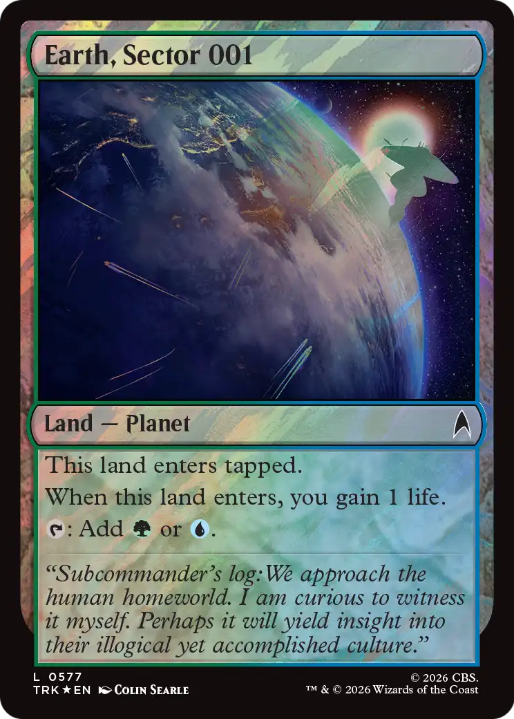 Earth, Sector 001 (Surge Foil) [Star Trek] | Magic Magpie