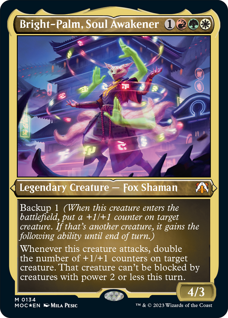 Bright-Palm, Soul Awakener (Display Commander) [March of the Machine Commander] | Magic Magpie