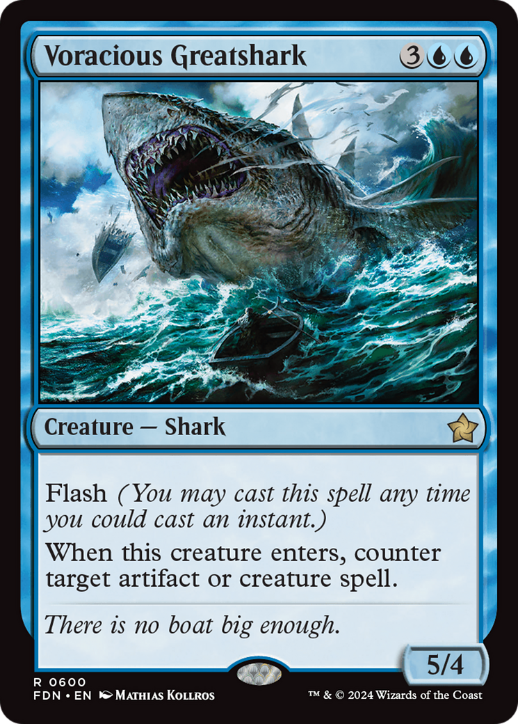 Voracious Greatshark [Foundations] | Magic Magpie