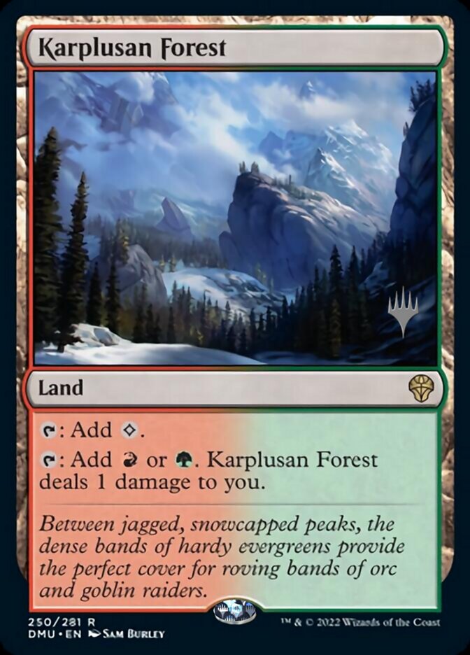 Karplusan Forest (Promo Pack) [Dominaria United Promos] | Magic Magpie