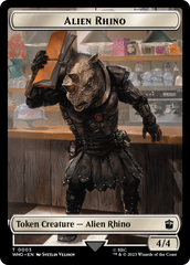 Alien Rhino // Alien Warrior Double-Sided Token [Doctor Who Tokens] | Magic Magpie