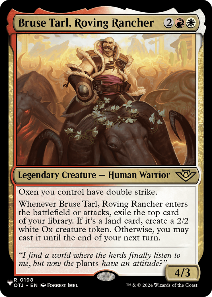 Bruse Tarl, Roving Rancher (OTJ) [The List] | Magic Magpie
