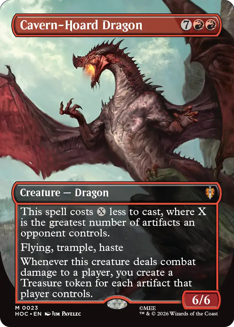 Cavern-Hoard Dragon (Borderless) [The Hobbit: Eternal-Legal] | Magic Magpie