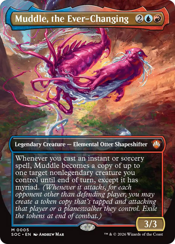 Muddle, the Ever-Changing (Borderless) [Secrets of Strixhaven Commander] | Magic Magpie