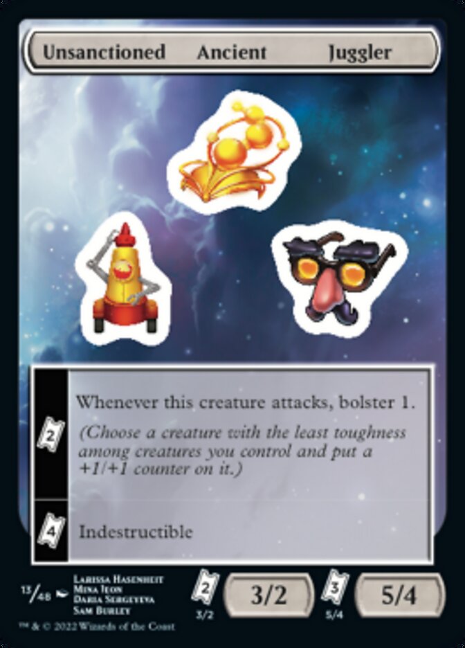 Unsanctioned Ancient Juggler [Unfinity Stickers] | Magic Magpie