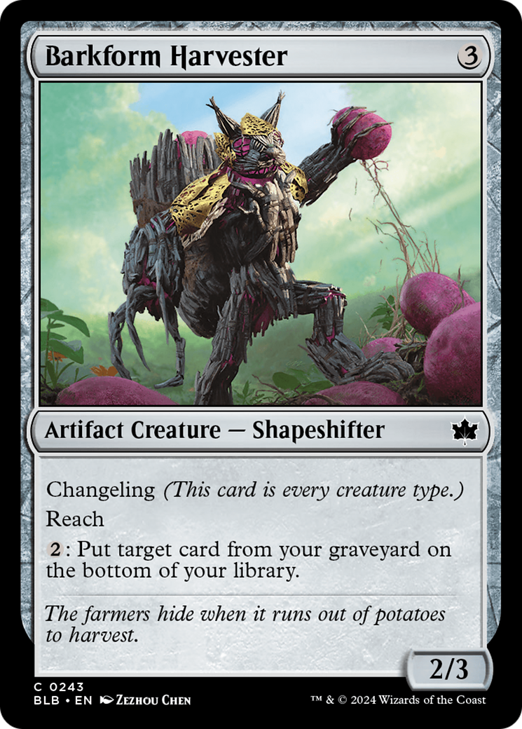 Barkform Harvester [Bloomburrow] | Magic Magpie