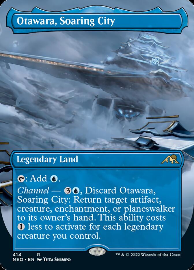 Otawara, Soaring City (Borderless Alternate Art) [Kamigawa: Neon Dynasty] | Magic Magpie