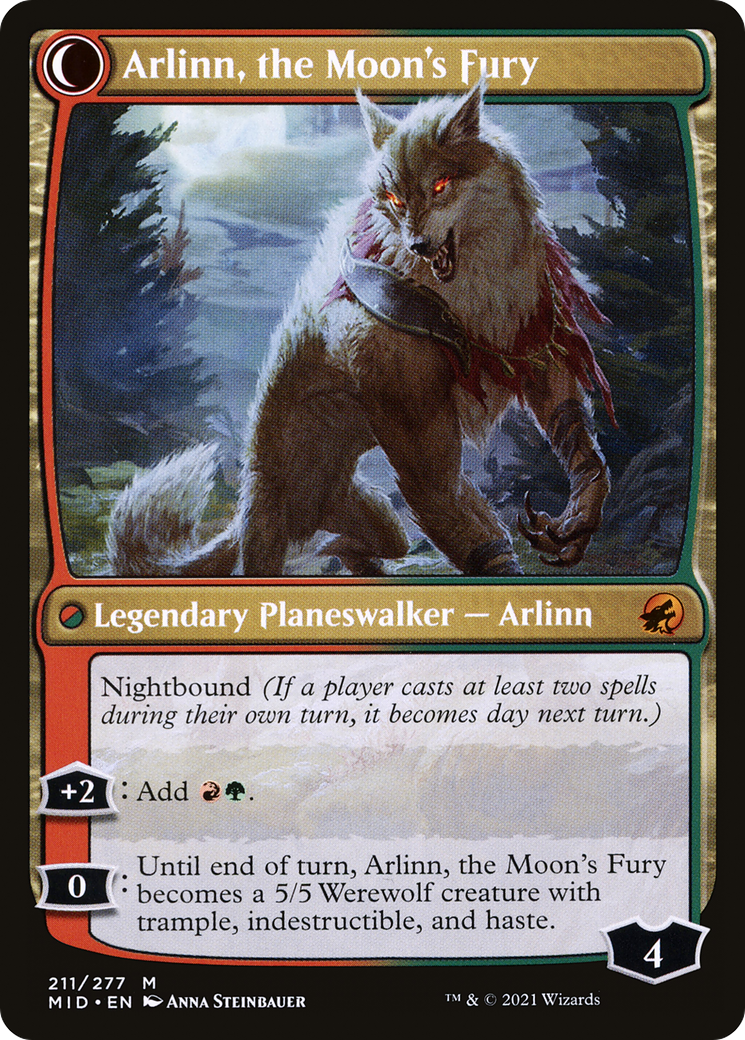 Arlinn, the Pack's Hope // Arlinn, the Moon's Fury [Secret Lair: From Cute to Brute] | Magic Magpie