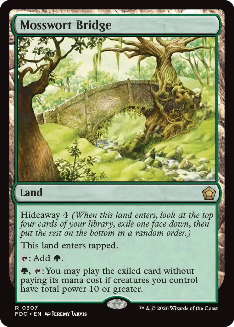 Mosswort Bridge [Foundations Commander] | Magic Magpie