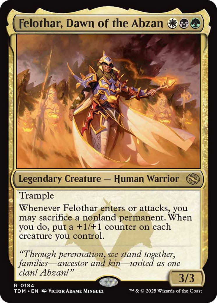 Felothar, Dawn of the Abzan [Tarkir: Dragonstorm] | Magic Magpie