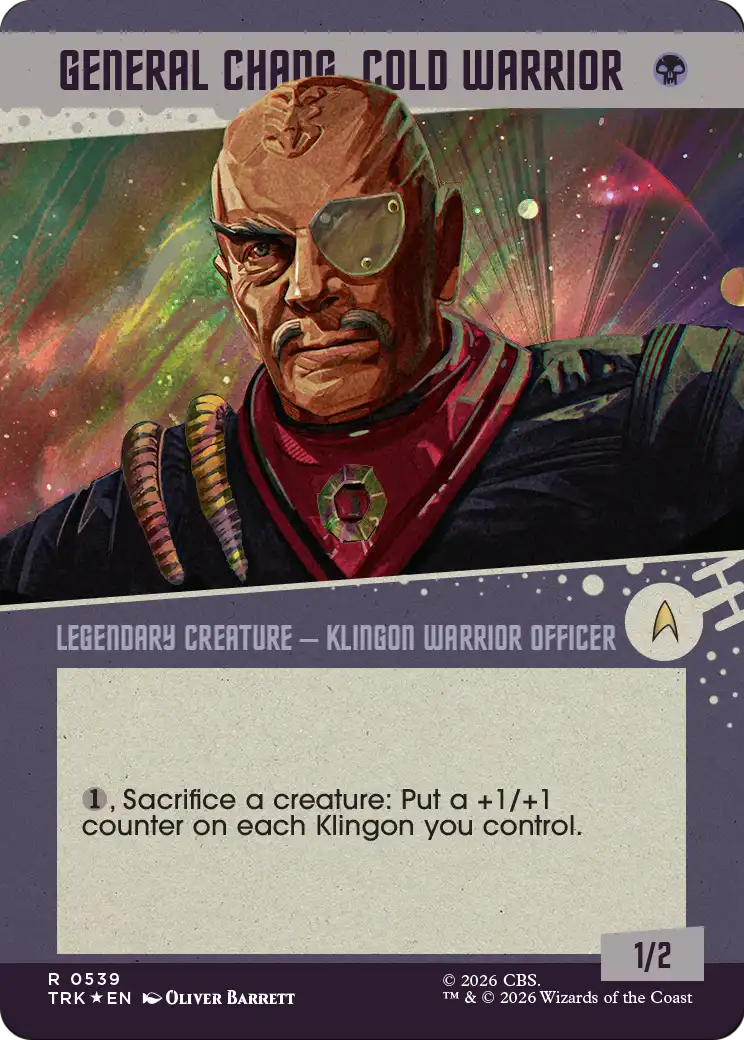 General Chang, Cold Warrior (0539) (Showcase Surge Foil) [Star Trek] | Magic Magpie