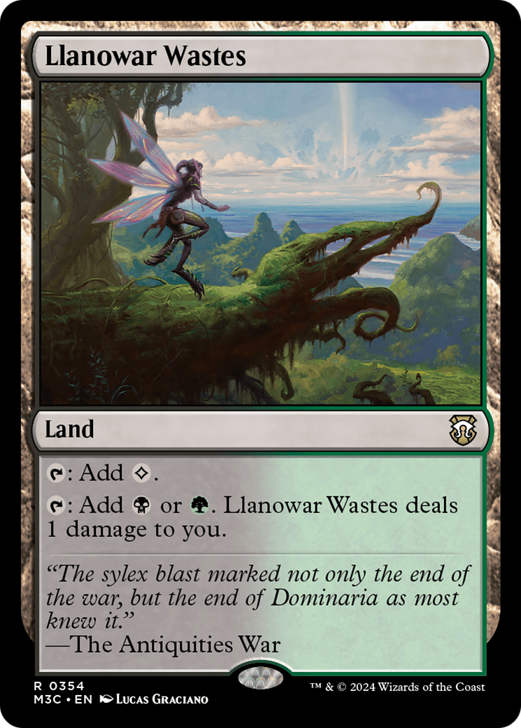 Llanowar Wastes (Ripple Foil) [Modern Horizons 3 Commander] | Magic Magpie