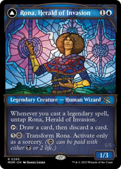 Rona, Herald of Invasion // Rona, Tolarian Obliterator (Showcase Planar Booster Fun) [March of the Machine] | Magic Magpie