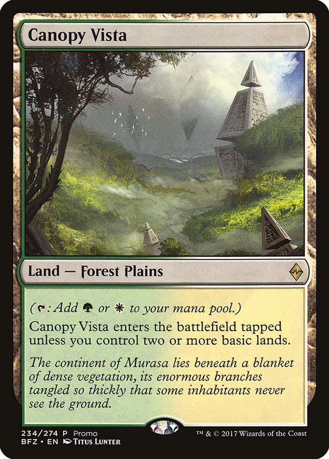 Canopy Vista (Promo) [Standard Showdown Promos] | Magic Magpie