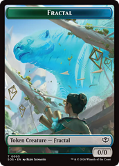 Fractal (0005) // Pest (0009) Double-Sided Token [Secrets of Strixhaven Tokens] | Magic Magpie